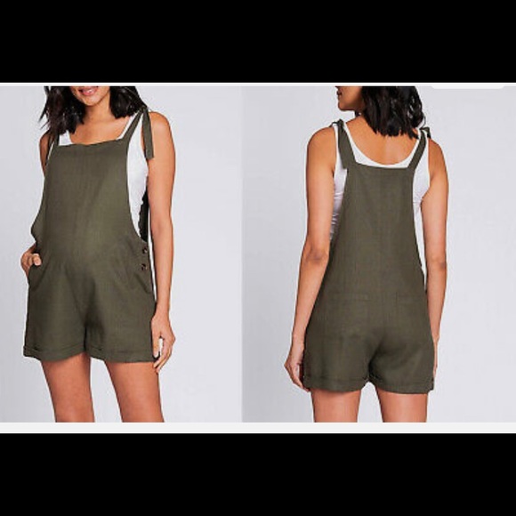 Seraphine Short Overalls Maternity - Picture 1 of 4